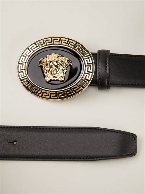 versace collection men's medusa belt